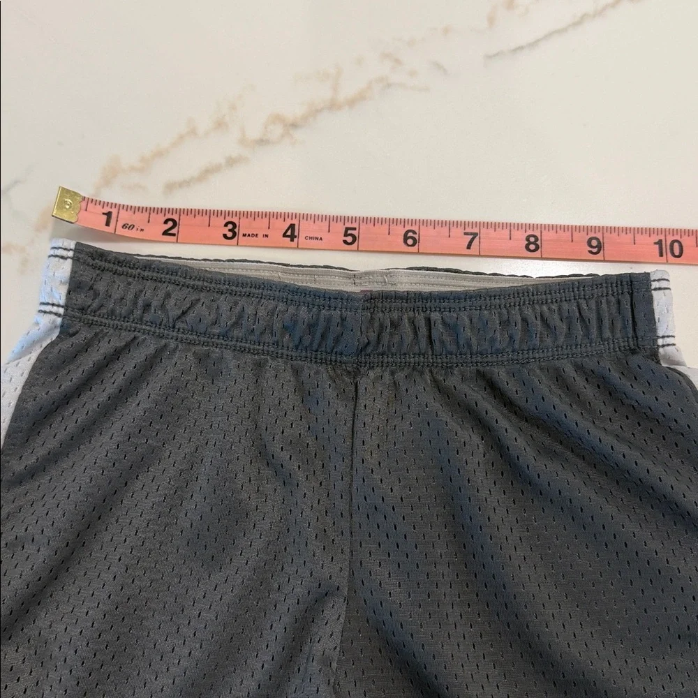 Justice Girls 7 Grey & White & Pink Pair of Athletic Shorts
